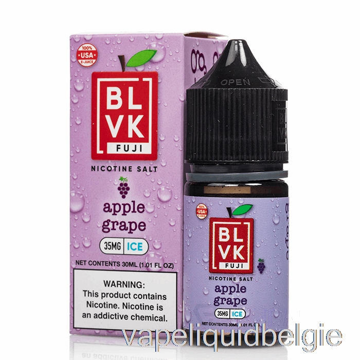 Vape Vloeibaar Appeldruivenijs - Blivk Fuji-zouten - 30 Ml 50 Mg